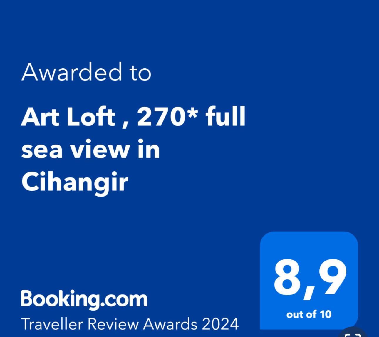 Апартаменты Art Loft , 270* Full Sea View In Cihangir Стамбул Экстерьер фото